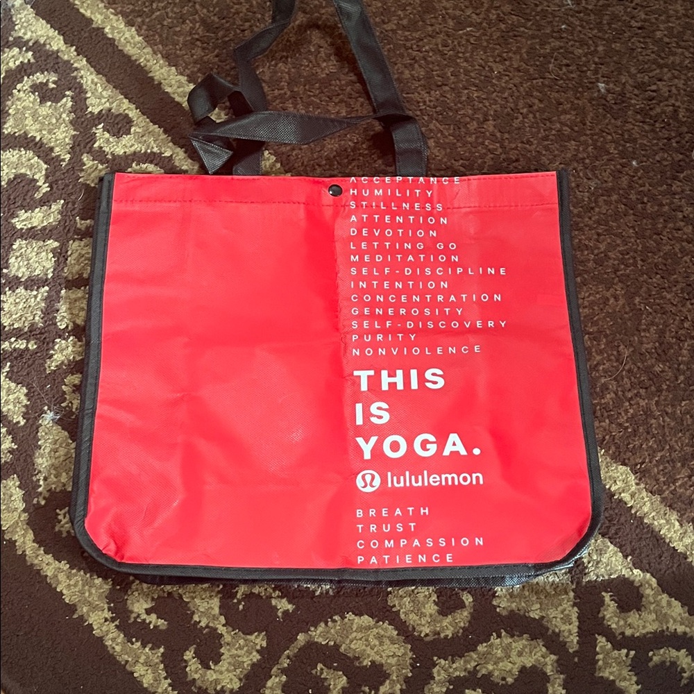 lululemon athletica Red Tote Bag